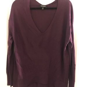 Purple express sweater size medium
